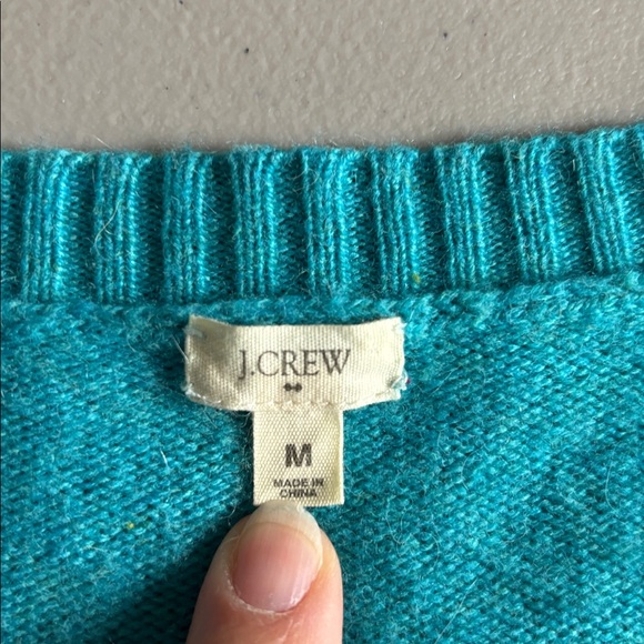 J. Crew Women's Turquoise Sweater - Picture 2 of 9